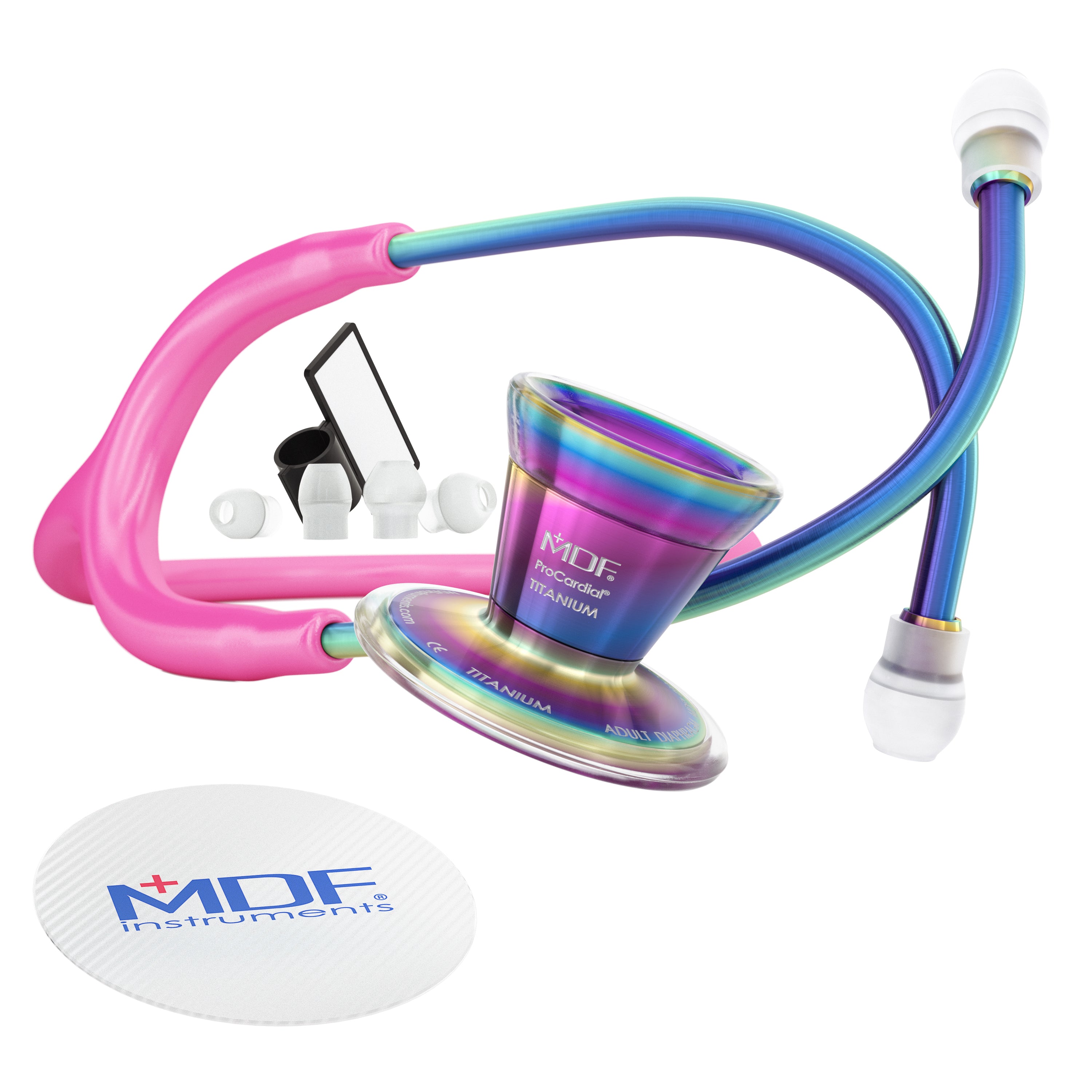 ProCardial® Titan Erwachsenen Kardiologie Stethoskop -Fuchsia/ Kaleidoskop
