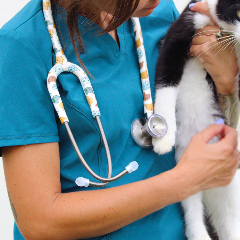 ProCardial® Titan Erwachsenen Kardiologie Stethoskope -Purrfect (Catprint)