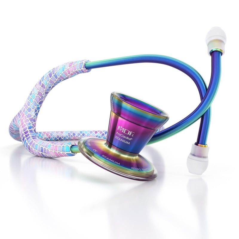 ProCardial® Titan Erwachsenen Kardiologie Stethoskope- Baby Mermaid/Kaleidoskop