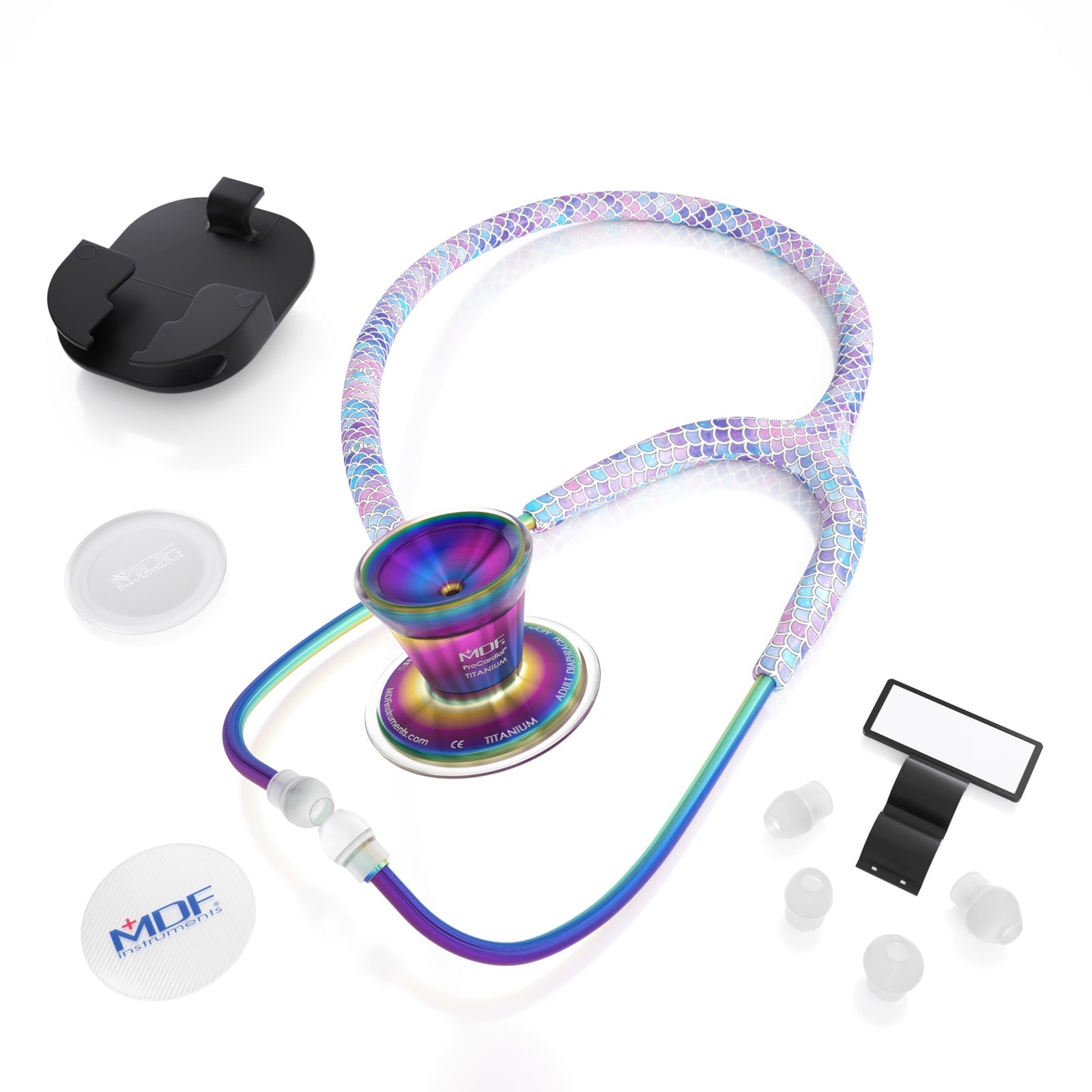 ProCardial® Titan Erwachsenen Kardiologie Stethoskope- Baby Mermaid/Kaleidoskop