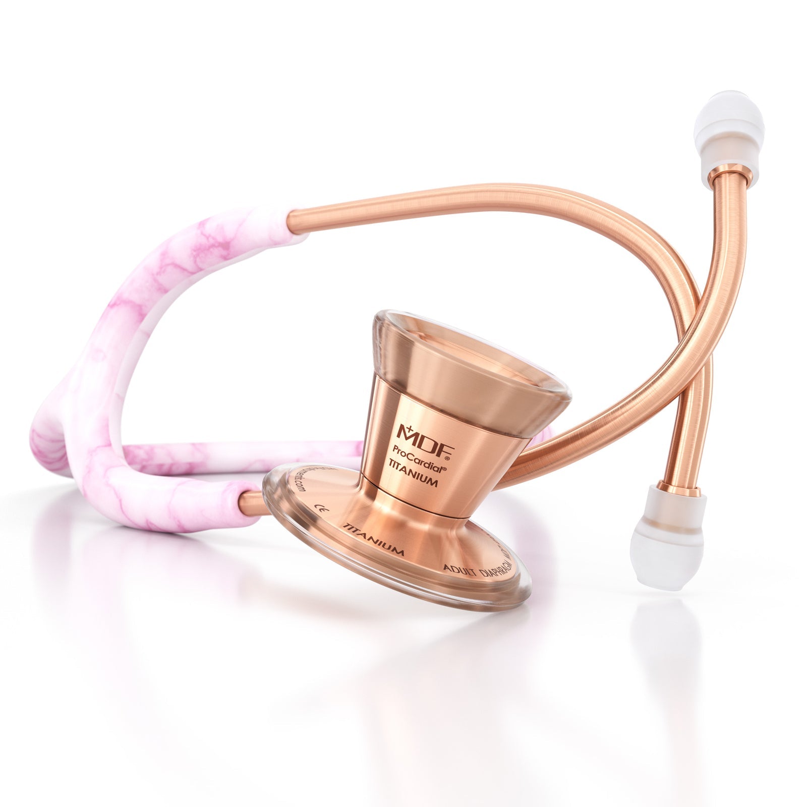 ProCardial® Titan Kardiologie  Stethoskop - Georgia Pink Mamor/ Roségold