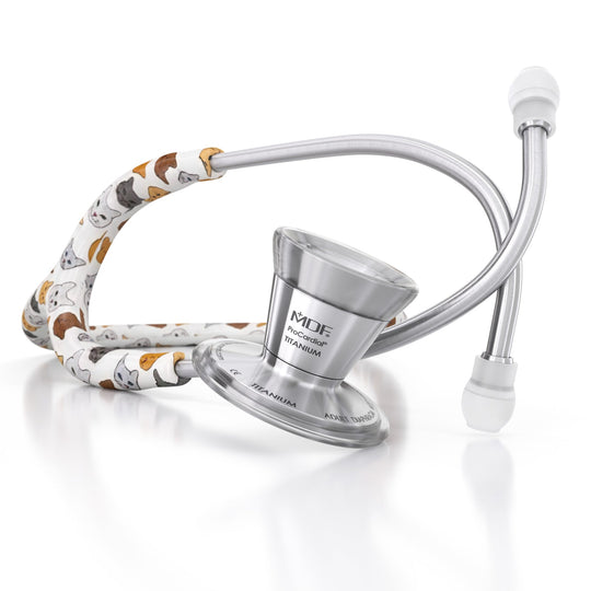 ProCardial® Titan Erwachsenen Kardiologie Stethoskope -Purrfect (Catprint)