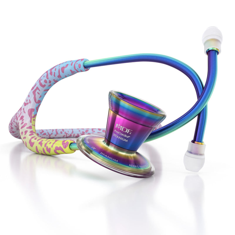 ProCardial® Titan Erwachsenen Kardiologie Stethoskope - Leopard /Kaleidoskop