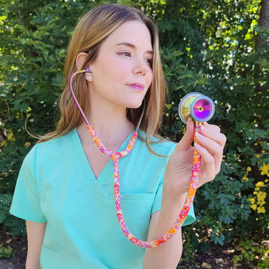 ProCardial® Titan Kardiologie Stethoskop -Royal Dutch Paisley/Kaleidoskop+Transportetui