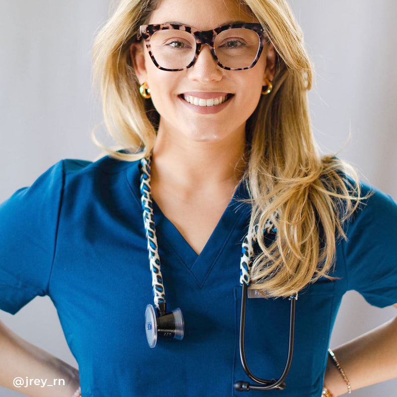 ProCardial® Titan Erwachsenen Kardiologie Stethoskop +Etui -Schneeleopard/ Capridium