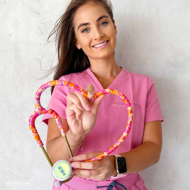 ProCardial® Titan Kardiologie Stethoskop -Royal Dutch Paisley/Kaleidoskop+Transportetui