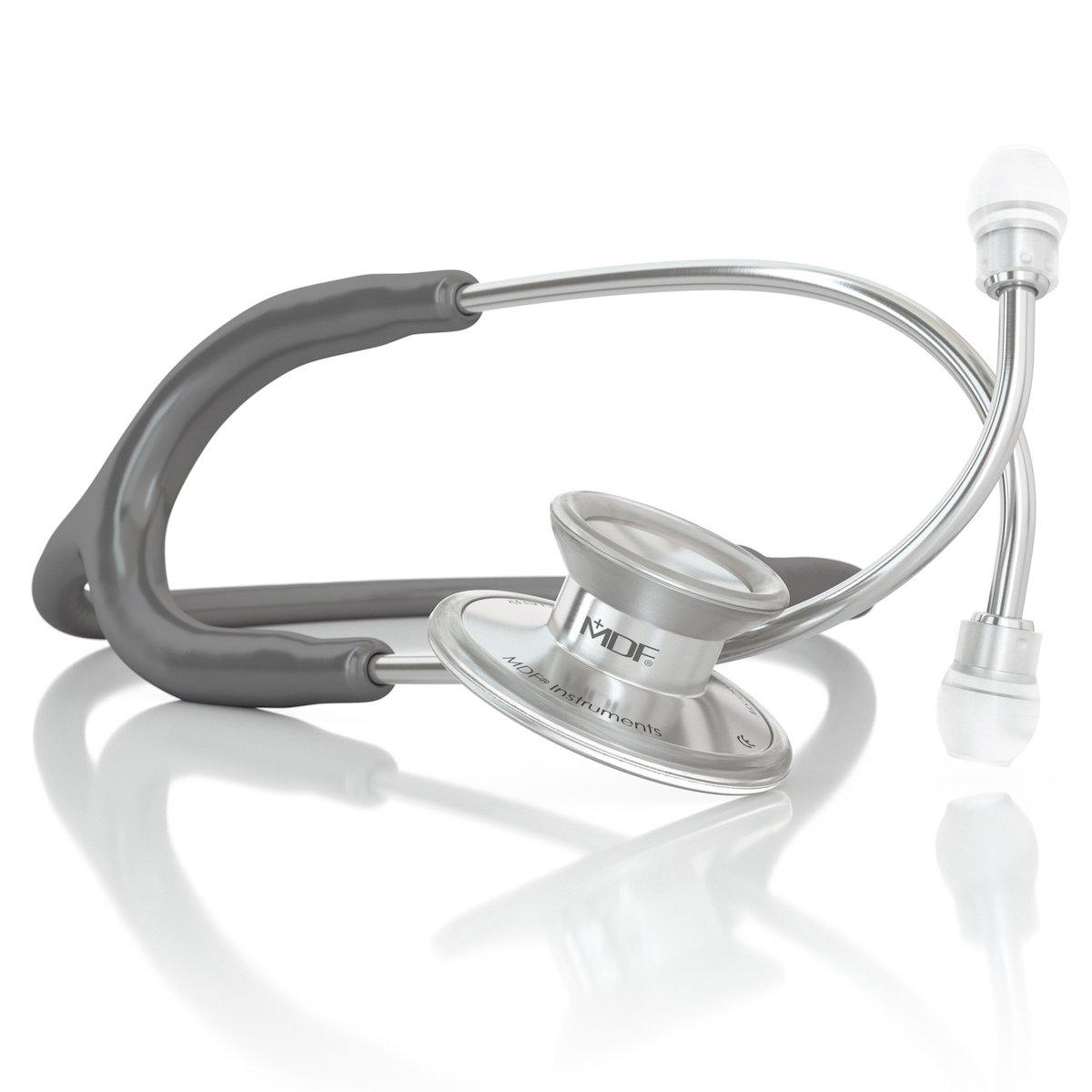 Acoustica® Erwachsene Aluminium Silbern Grau Stethoskop - MDF747XP12