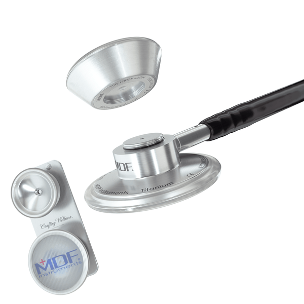 Pädiatrieaufsatz mit Clip - für MD ONE Epoch Titan-Stethoskop - silbern - Offizielle Website von MDF Instruments Germany