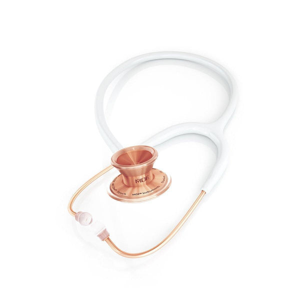 MD Oneå¨ Epochå¨ Titanium Adult Stethoscope - White/Rose Gold - MDF Instruments Official Store - Stethoscope