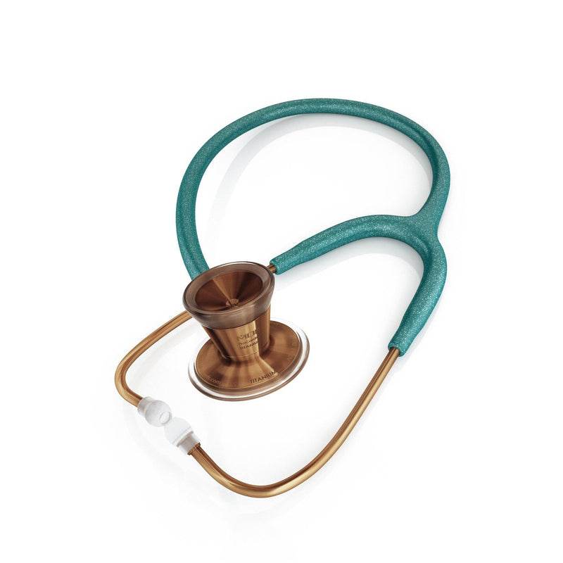 ProCardialå¨ Titanium Cardiology Stethoscope - Green Glitter/Cyprium - MDF Instruments Official Store - Stethoscope