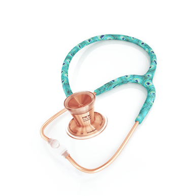 ProCardial® Titan Kardiologie Erwachsenen Stethoskop - Peacock/Roségold - MDF Instruments Germany