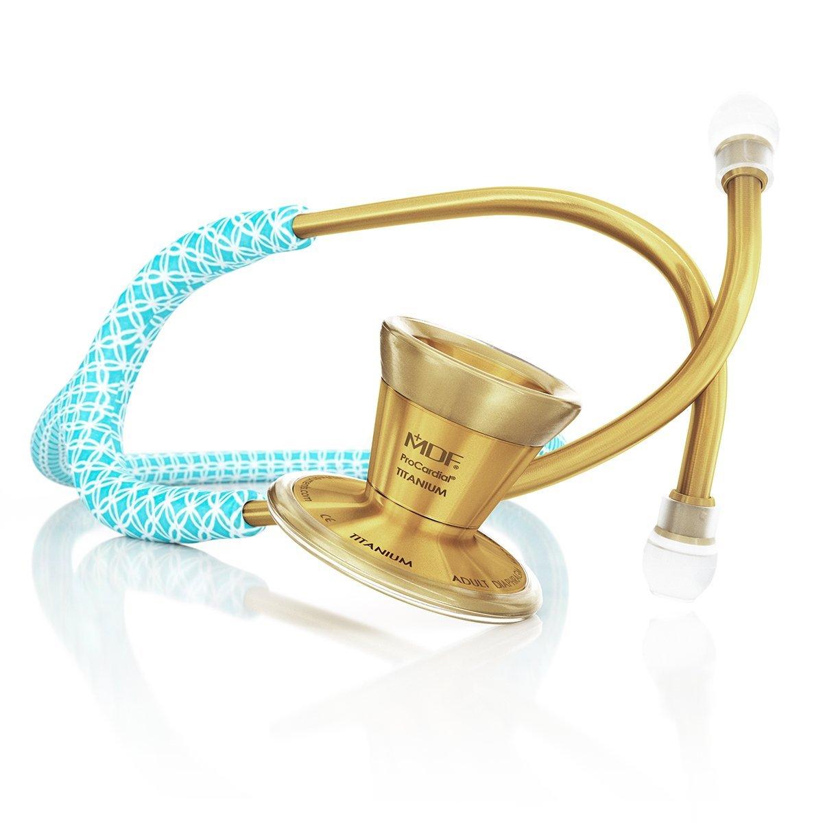 Tiffany Blue Gold MDF Cardiology Stethoscope