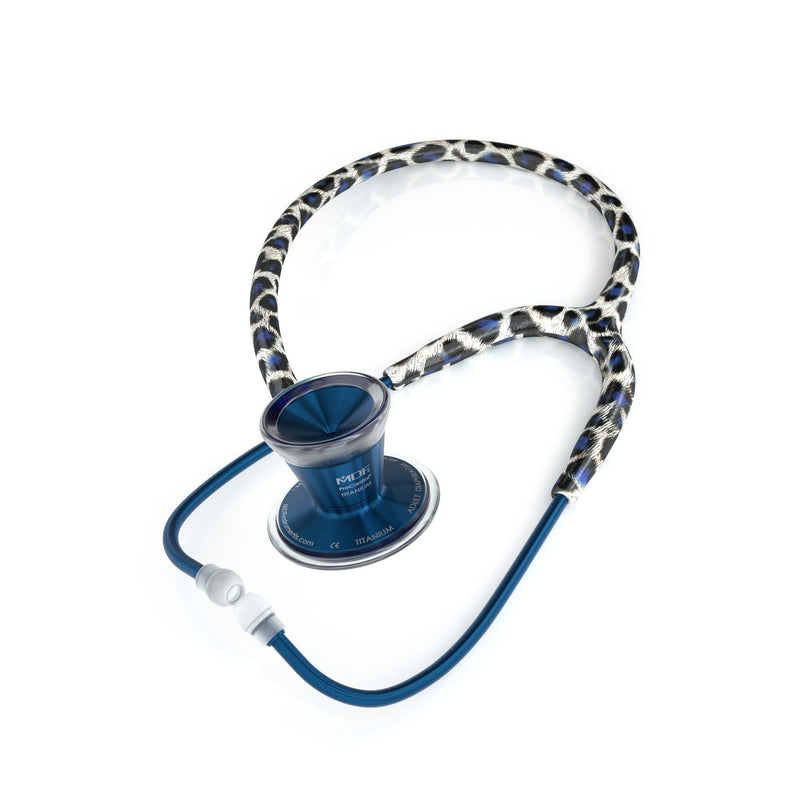 ProCardial® Titan Erwachsenen Kardiologie Stethoskop +Etui -Schneeleopard/ Capridium
