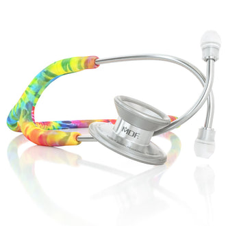 MD One® Epoch® Titan Erwachsenen Stethoskop +Etui - Tie Dye / silbern