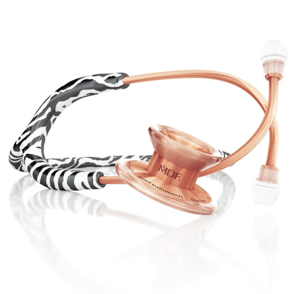 MD One® Epoch® Titan Erwachsene Stethoskop+ Etui- Zebra/ Roségold