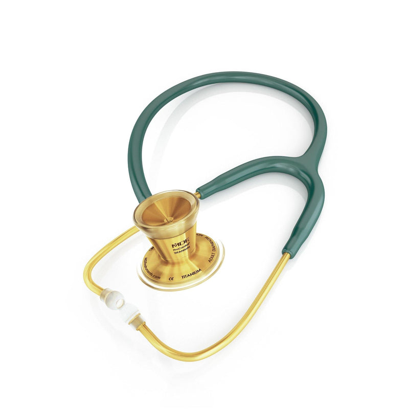 ProCardial® Titan Erwachsenen Kardiologie Stethoskop+Etui - Grün/Gold