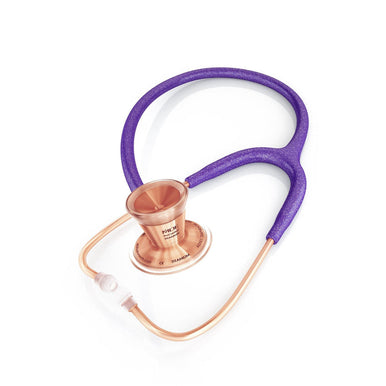 ProCardial® Titan Kardiologie Stethoskop +Etui - Lila Glitzer / Roségold